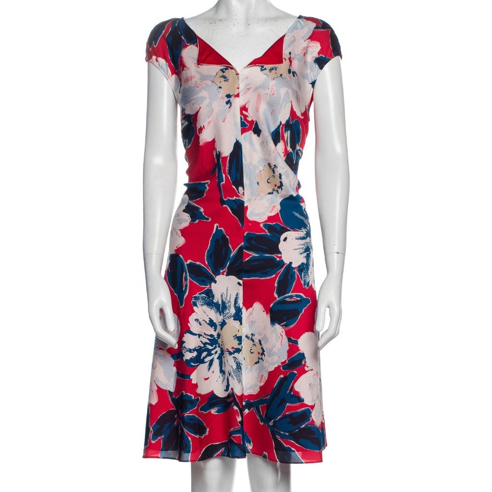 ST. JOHN Silk Knee-Length Dress